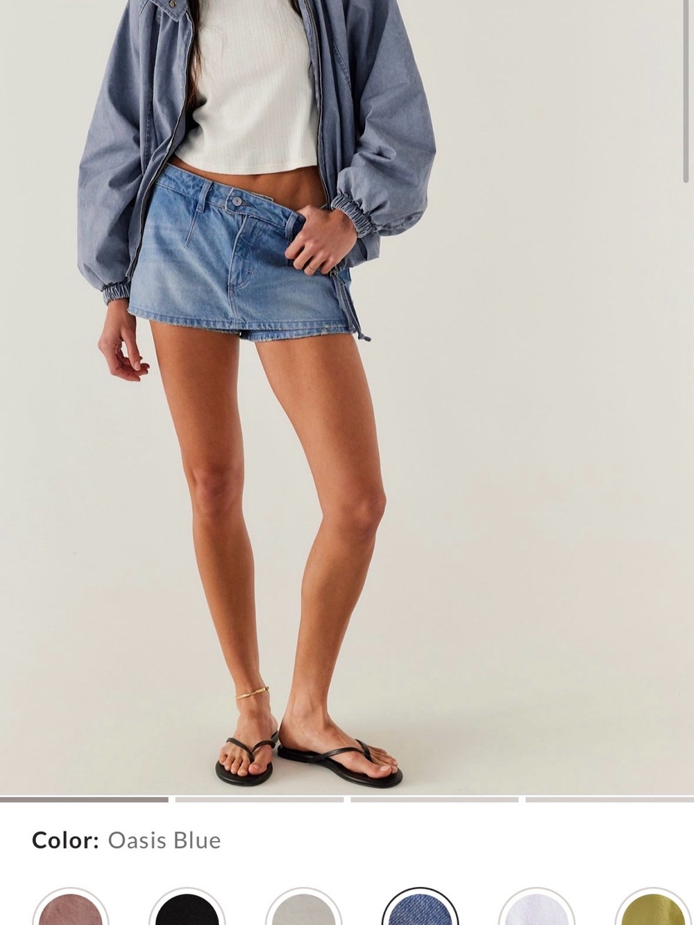 Denim Mini Skort in light Blue NOT SOLD ANYMORE